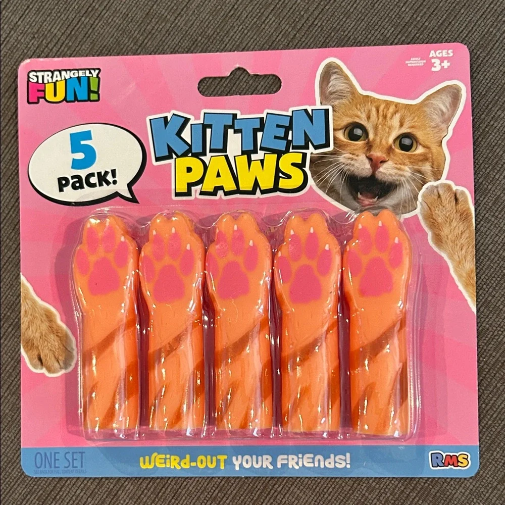 Tiny Hands: Kitten Paws Or Glow Alien Hands 5pack NEW
